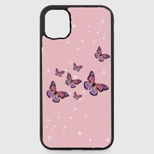 PINK Sparkle Butterfly Phone Case